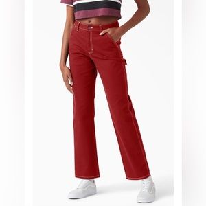 Dickies Red Stitched Cargo Pants! Size 3/26